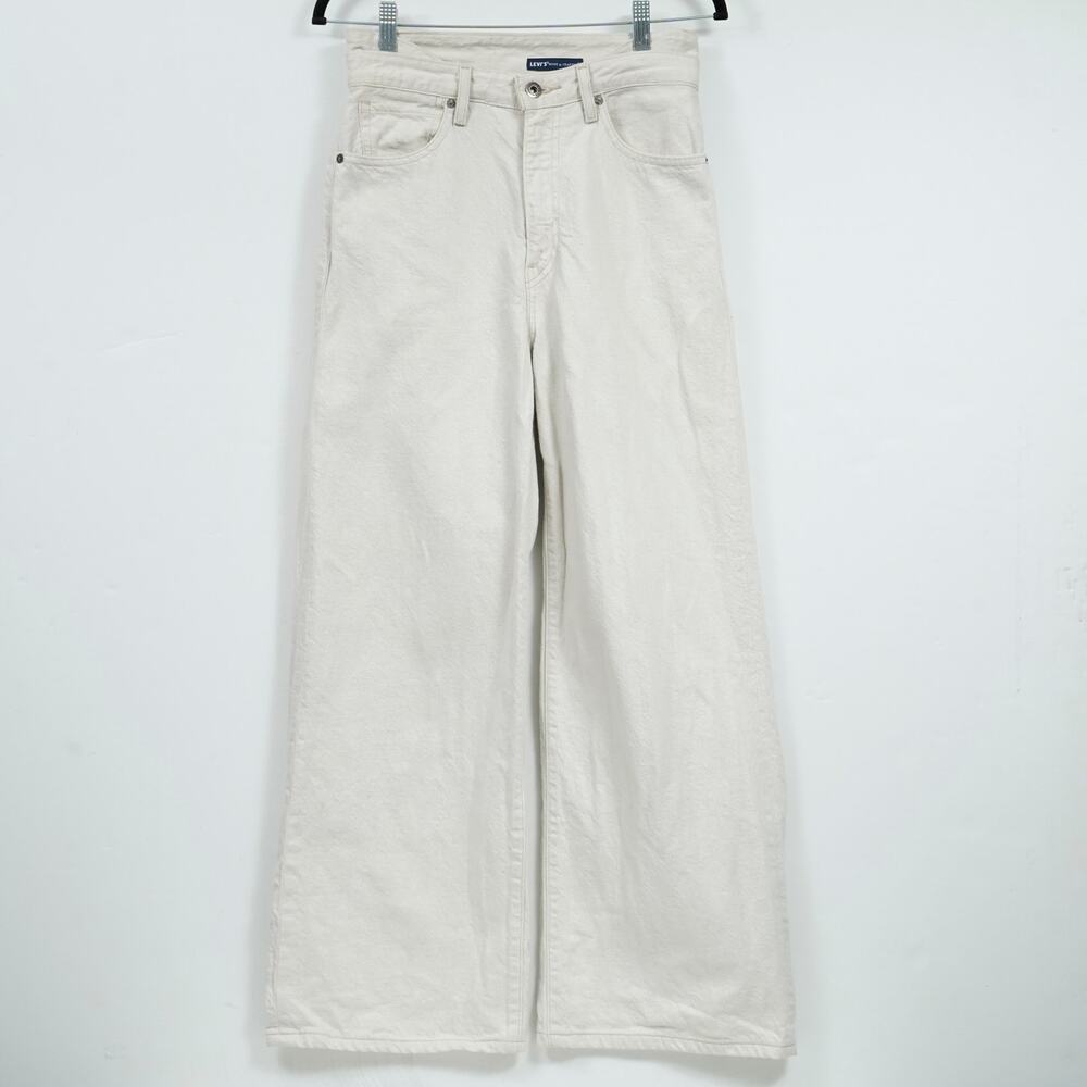 Levi's Made & Crafted Hip Hugger Pants Women's 27 Cream White 28" Straight